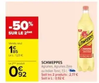 Carrefour Schweppes offre