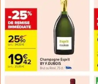 Carrefour Champagne Esprit BY F.DUBOIS offre