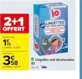 Carrefour Lingettes anti-décoloration offre