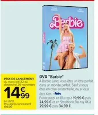 Carrefour DVD barbie offre