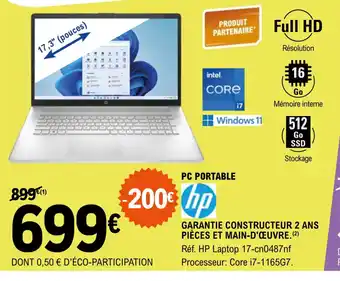 E.Leclerc PC PORTABLE offre