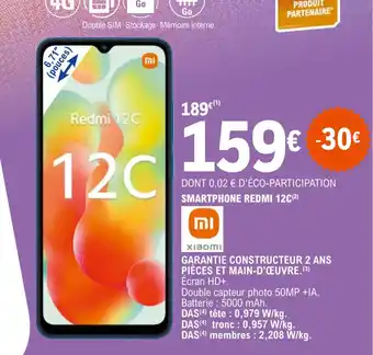 E.Leclerc SMARTPHONE REDMI 12C offre