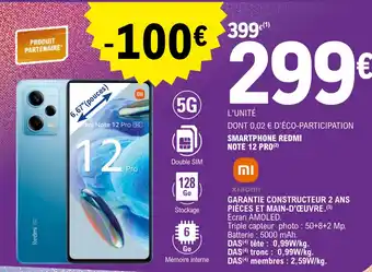 E.Leclerc SMARTPHONE REDMI NOTE 12 PRO(²) offre