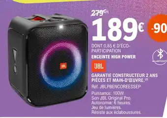 E.Leclerc ENCEINTE HIGH POWER offre