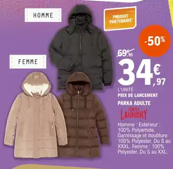 E.Leclerc PARKA ADULTE offre