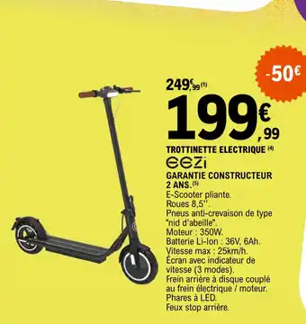 E.Leclerc TROTTINETTE ELECTRIQUE (4) offre
