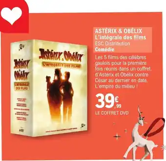 E.Leclerc Espace Culturel ASTÉRIX & OBÉLIX L'intégrale des films ESC Distribution Comédie offre