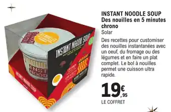 INSTANT NOODLE SOUP Des nouilles en 5 minutes chrono Solar