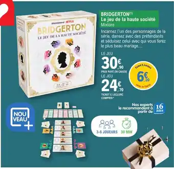 E.Leclerc Espace Culturel BRIDGERTON (¹) Le jeu de la haute société offre