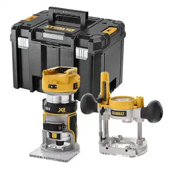 Brico Cash Affleureuse et défonceuse dewalt dcw604nt-xj xr 18v 8mm (1/4') brushless en coffret t-stak offre