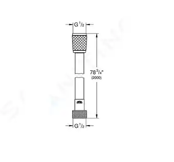 Brico Cash Flexible de douche relexaflex grohe 28155001 - 200 cm - chromé offre