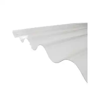 Brico Cash Plaque pvc ondulée (go 177/51 - grandes ondes) transparent, l : - 92cm, l : - 1.52m offre