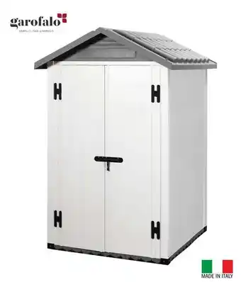 Abri avec dalle composite - l137xl144xh214cm ép 4cm