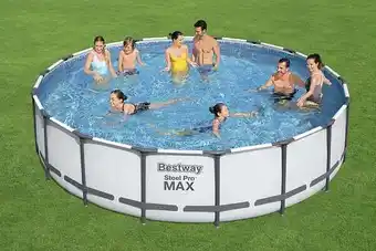 Bricomarché Piscine tubulaire steel pro max - ronde - d549xh122cm offre