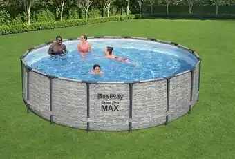 Bricomarché Piscine tubulaire steel pro max - ronde - d488xh122cm offre