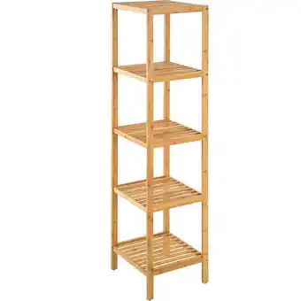 Bricomarché Étagère en bambou 5 niveaux 33x33x141cm offre