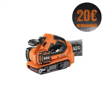 Bricorama Ponceuse à bande brushless aeg 18v 75mm sans batterie ni chargeur bhbs1875bl-0 offre