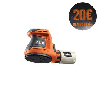 Bricorama Ponceuse excentrique aeg 18v 125mm li-ion sans batterie ni chargeur bex18-125-0 offre