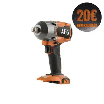 Boulonneuse à chocs aeg 18v brushless 700 nm - sans batterie ni chargeur - bss18mtf12-0