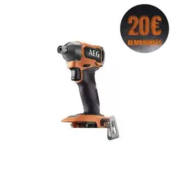 Bricorama Visseuse à chocs aeg - bss18sbl2-0 - 18v brushless - subcompact - sans batterie ni chargeur offre