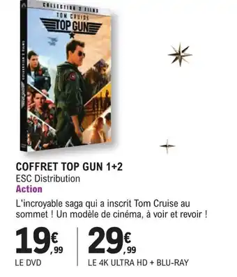 E.Leclerc Espace Culturel COFFRET TOP GUN 1+2 ESC Distribution Action offre