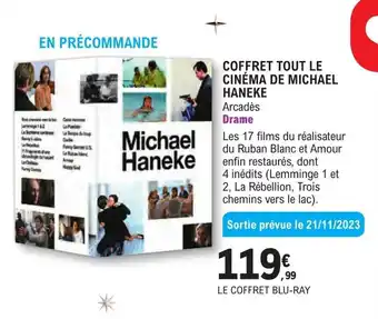 E.Leclerc Espace Culturel COFFRET TOUT LE CINÉMA DE MICHAEL HANEKE offre