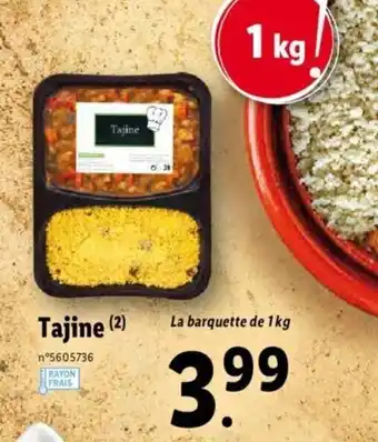 Lidl Tajine offre