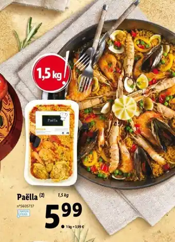 Lidl Paëlla offre