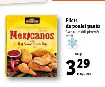 Lidl Filets de poulet panés offre