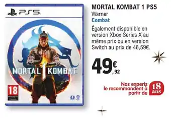 E.Leclerc Espace Culturel MORTAL KOMBAT 1 PS5 offre
