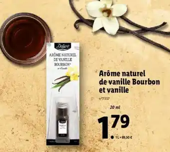 Lidl Arôme naturel de vanille Bourbon et vanille offre