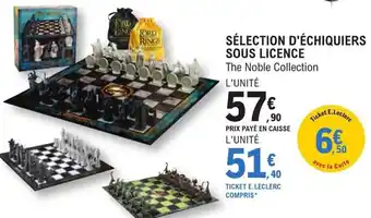 SÉLECTION D'ÉCHIQUIERS SOUS LICENCE