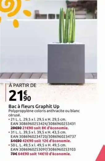 Mr Bricolage Bac à fleurs Graphit Up offre