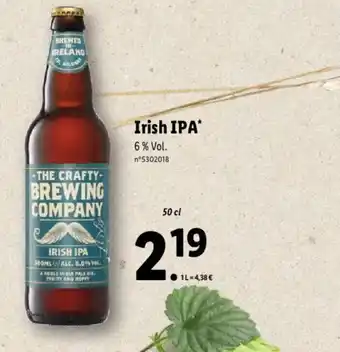 Lidl Irish IPA offre