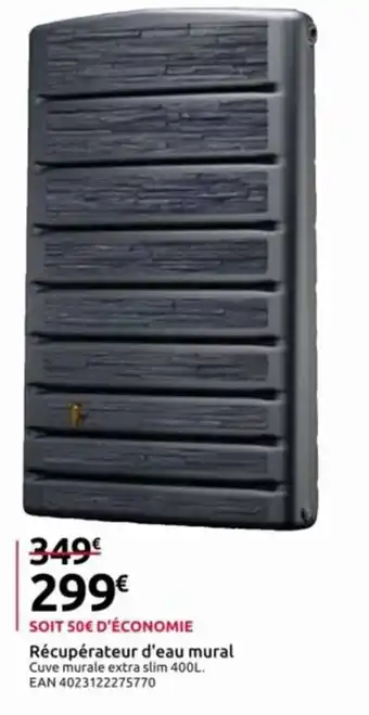Mr Bricolage Récupérateur d'eau mural offre