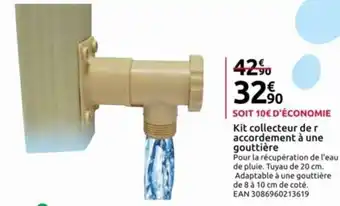 Mr Bricolage Kit collecteur de r accordement à une gouttière offre