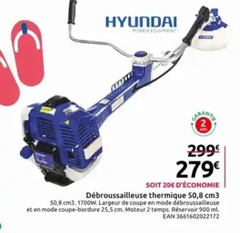 Mr Bricolage Débroussailleuse thermique 50,8 cm3 offre