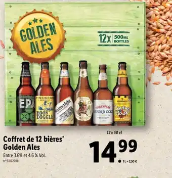 Lidl Coffret de 12 bières Golden Ales offre