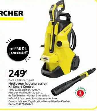 Mr Bricolage Nettoyeur haute pression K4 Smart Control offre