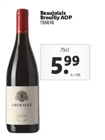 Lidl Beaujolais Brouilly AOP offre