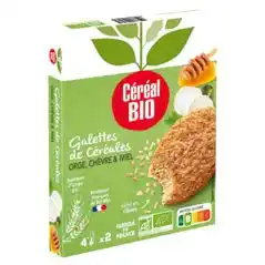 Auchan GALETTES ORGE, CHÈVRE & MIEL BIO offre