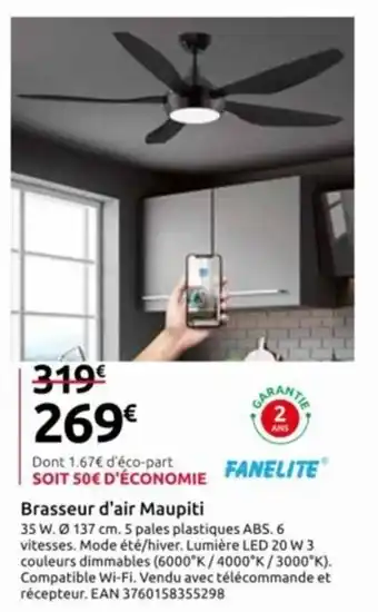 Mr Bricolage Brasseur d'air Maupiti offre