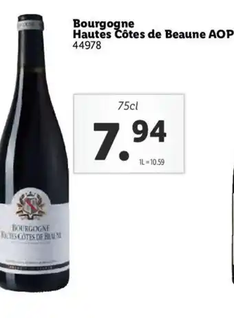Lidl Bourgogne Hautes Côtes de Beaune AOP offre