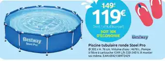 Mr Bricolage Piscine tubulaire ronde Steel Pro offre