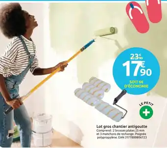 Mr Bricolage Lot gros chantier antigoutte offre