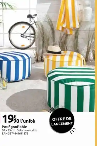Mr Bricolage Pouf gonflable offre