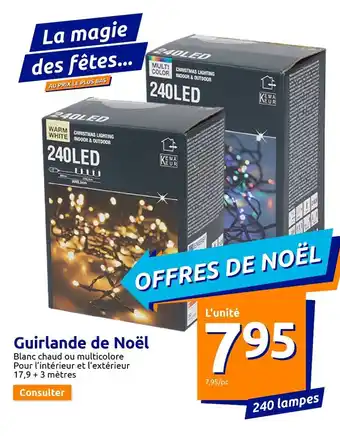 Action Guirlande de Noël offre