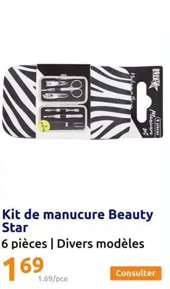 Action Kit de manucure Beauty Brosse à cheveux Star offre