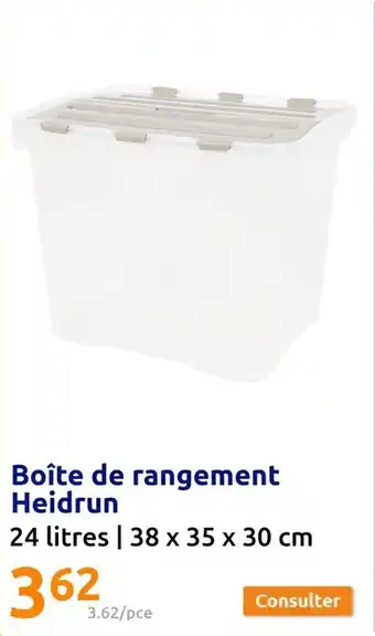 Action Boîte de rangement Heidrun offre