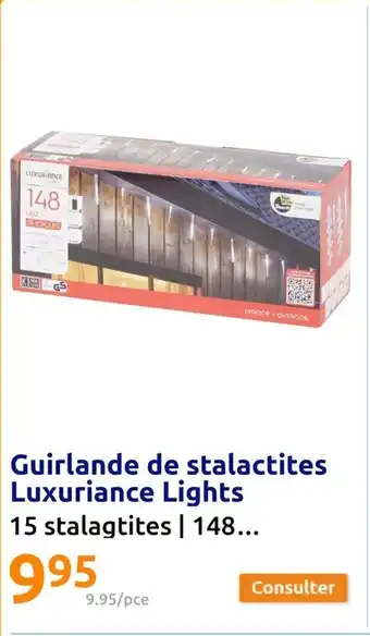 Action Guirlande de stalactites Luxuriance Lights offre